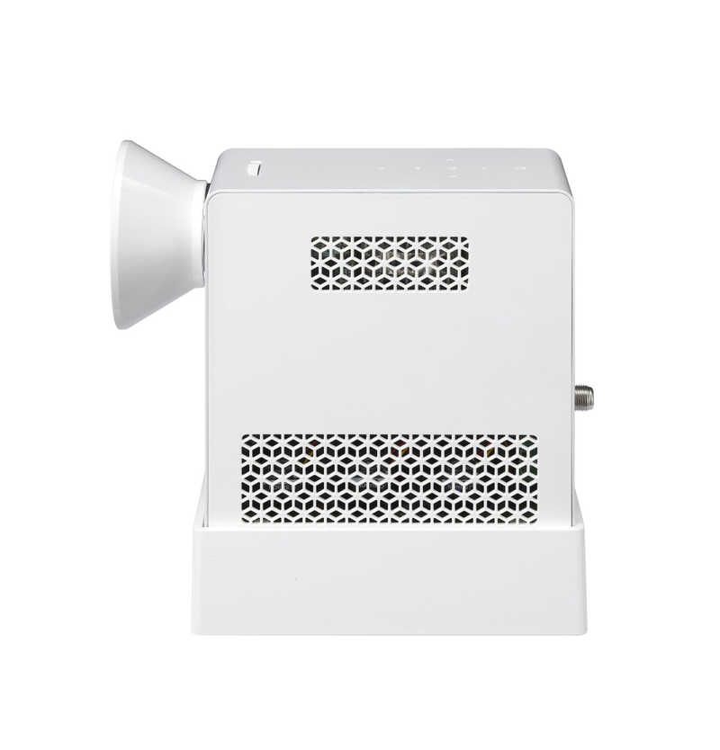 Illustration for article titled LG's New Portable Projector Is a Retro Rhombus-Covered Wonder